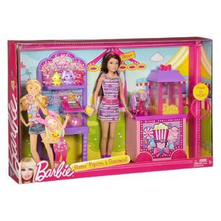 Barbie Sisters Amusement Park Doll + Popcorn & Souvenirs Accessory