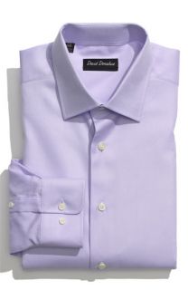 David Donahue Regular Fit Oxford Dress Shirt