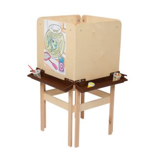 Natural Environment 4 Sided Easel with Brown Tray