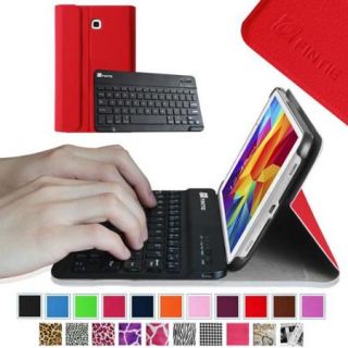 Samsung Galaxy Tab 4 7.0 Inch Keyboard Case   Fintie Ultra Slim Smart Cover with Wireless Bluetooth Keyboard, Red