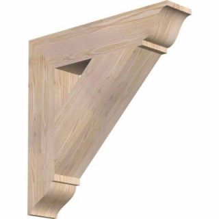 Ekena Millwork 5.5 in. x 28 in. x 28 in. Douglas Fir Traditional Smooth Bracket BKT06X28X28TRA01SDF