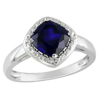 96 CT. T.W. Simulated Sapphire Ring in Sterling Silver
