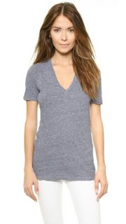 MONROW Oversized V Neck Tee