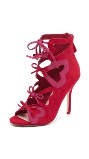 Isa Tapia Corazon Suede Cage Sandals