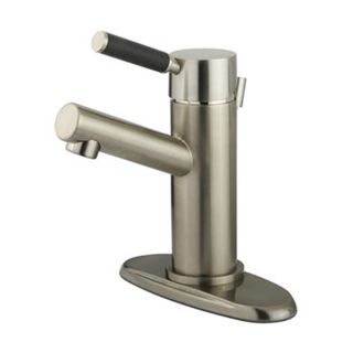 Elements of Design Kaiser Satin Nickel 1 Handle Single Hole Bathroom Faucet (Drain Included)