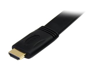 StarTech HDMIMM6FL 6 ft. Black Flat High Speed HDMI® Cable with Ethernet M M