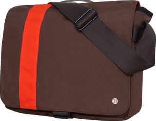 Token Astor Shoulder Bag Medium   Dark Brown/Orange
