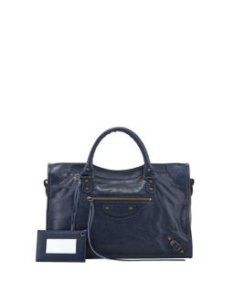Balenciaga Classic City Bag, Dark Blue