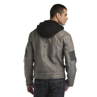 Route 66   Mens Hooded Moto Jacket