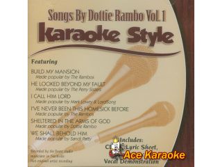 Daywind Karaoke Style CDG #3199   Songs By Dottie Rambo Vol.1
