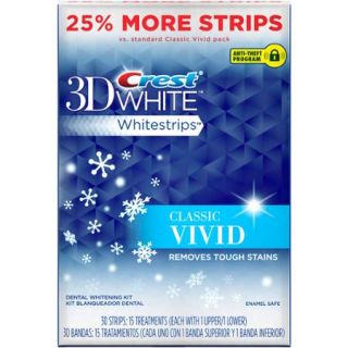 Crest 3D White Whitestrips Classic Vivid Dental Whitening Kit