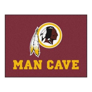 FANMATS Washington Redskins Red Man Cave 2 ft. 10 in. x 3 ft. 9 in. Accent Rug 14385