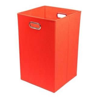 Modern Littles Bold Solid Red Folding Laundry Basket BLDLAUN202