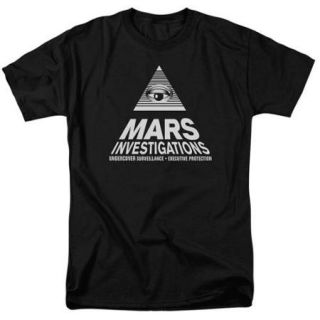 Veronica Mars Marts Investigations Mens Short Sleeve Shirt Black Lg
