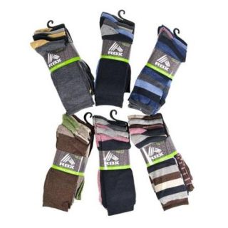 30 Pairs Men's Crew Socks 6 Packs of 5 Active Casual Size 10 13 Assorted Lot