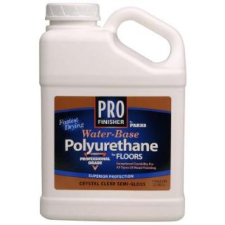 Rust Oleum Parks 1 gal. Clear Semi Gloss Water Based Polyurethane 258691
