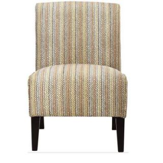 Home Decorators Collection Audrey Polyester Slipper Chair in Woven Stitch Multi Blue 1801900940