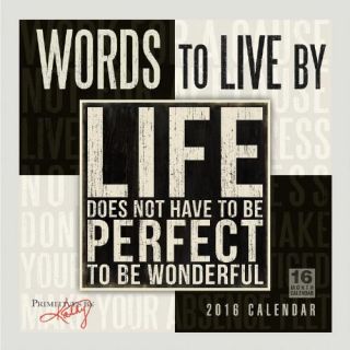 Words to Live By Wall Calendar