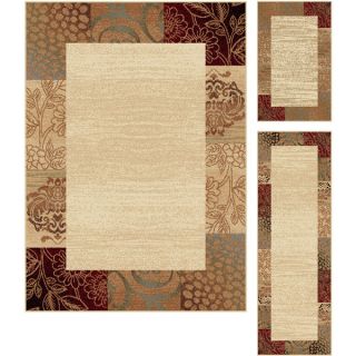 Alise Rhythm Beige Transitional Area Rug (76 x 910)