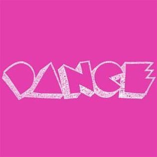 Los Angeles Pop Art Girls Word Art T Shirt   Different Types of Dance