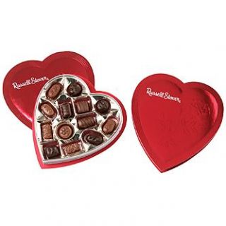 Russell Stover Heart  Shaped Box of Assorted Chocolates 7 oz.   Beauty