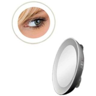 Zadro 10X LED Lighted Next Generation Spot Mirror in Silver LED10X