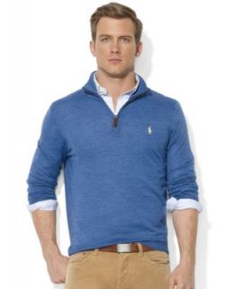 Polo Ralph Lauren Sweater, Half Zip Mock Neck Merino Wool Pullover