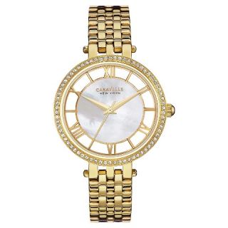Caravelle New York by Bulova Womens Gold Tone Stainless Steel