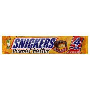 Snickers Candy Bars, Squared, Peanut Butter, 3.56 oz (100.9 g)   Food