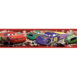 RoomMates Cars   Piston Cup Racing Peel & Stick Border   Home   Home