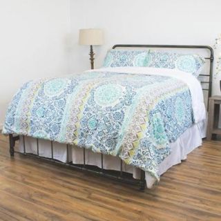 3 Piece Reversible Anna Comforter Set with Pattern on Both Sides