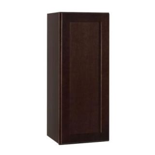 Hampton Bay 12x30x12 in. Shaker Wall Cabinet in Java KW1230 SJM