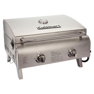 Cuisinart Chefs Style Tabletop Gas Grill   Silver