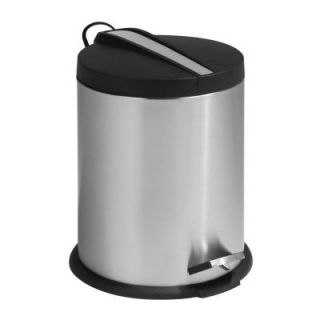 Honey Can Do 1 Gal. Stainless Steel Round Step On Touchless Trash Can with Stainless Steel Insert TRS 01159