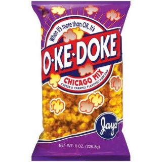 O Ke Doke Jays Chicago Mix Cheese & Caramel Flavored Popcorn, 8 oz