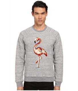 Marc Jacobs Flamingo Embroidered Swirly Sweatshirt Grey Melange