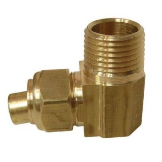 Sioux Chief 5/8 in. x 1/2 in. Lead Free Brass 90 Degree Compression x MPT Elbow 909 30202001