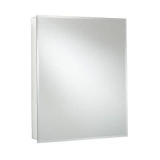 Croydex 20 in. x 26 in. Recessed or Surface Mount Medicine Cabinet in Aluminum with Hang 'N' Lock Easy Hanging System WC101369YW