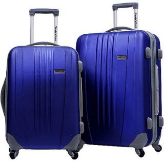 Traveler's Choice Toronto 25" and 21" Expandable Spinner Luggage Set, Multiple Colors
