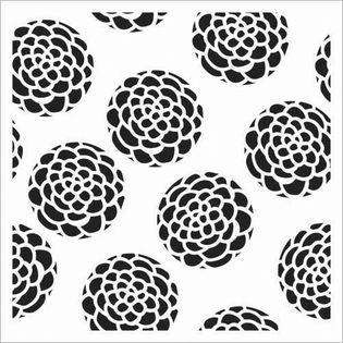 Crafters Workshop Crafters Workshop Templates 6X6 Scallop Flowers