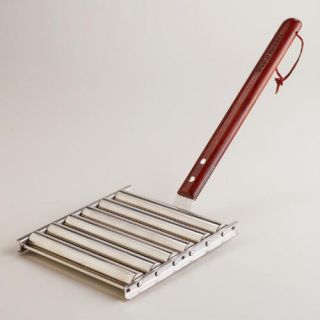 Stainless Steel Hot Dog Roller Rack with Handles