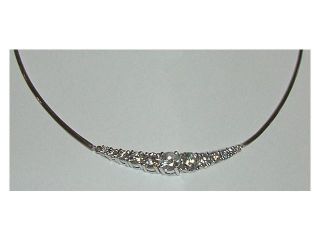 3.7 ct diamond necklace pendant LARGE ROUND DIAMONDS