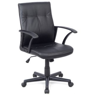 CorLiving WHL 101 C Black Leatherette Office Desk Chair