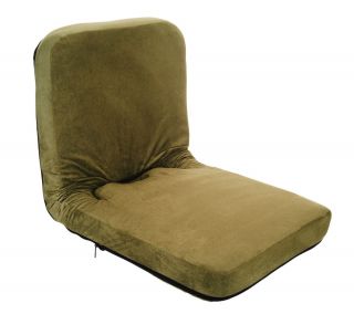 Adjustable Microfiber Floor Chair w/5 Settings & Back Pocket —