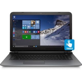 HP Natural Silver 17.3" Pavilion 17 G140Nr Laptop PC with Intel Core i3 5020U Dual Core Processor, 6GB Memory, Touchscreen, 1TB Hard Drive and Windows 10 Home