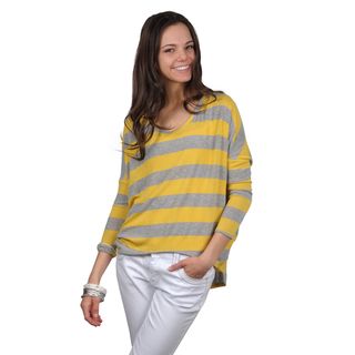 Journee Collection Juniors Long Sleeve Striped Top