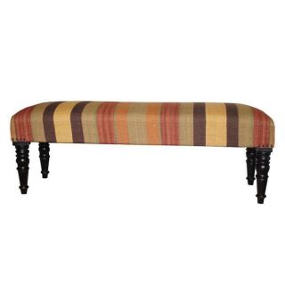 Herat Oriental Handmade Indo Kilim Beige/ Red Upholstered Bench (India