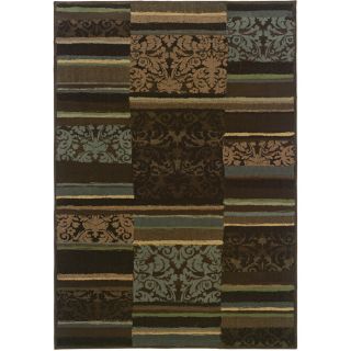 Sedia Home Livia 3 ft 10 in x 5 ft 5 in Brown Transitional Area Rug