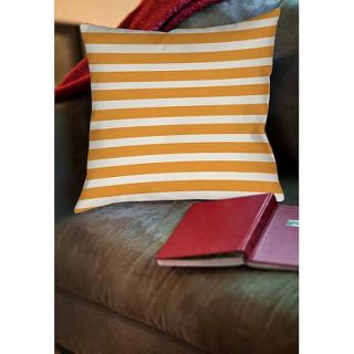 Thumbprintz Bright Stripes Orange Indoor Pillow
