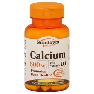 Sundown Calcium, 600 mg, Tablets, 60 caplets